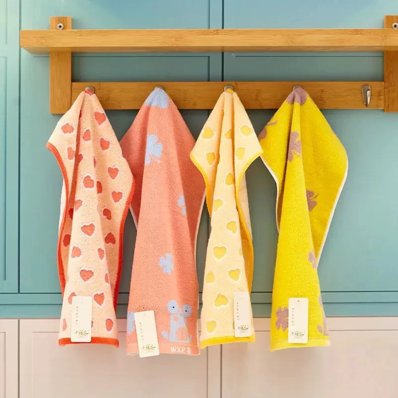 微瑕纯棉多彩柔软成人毛巾7条装