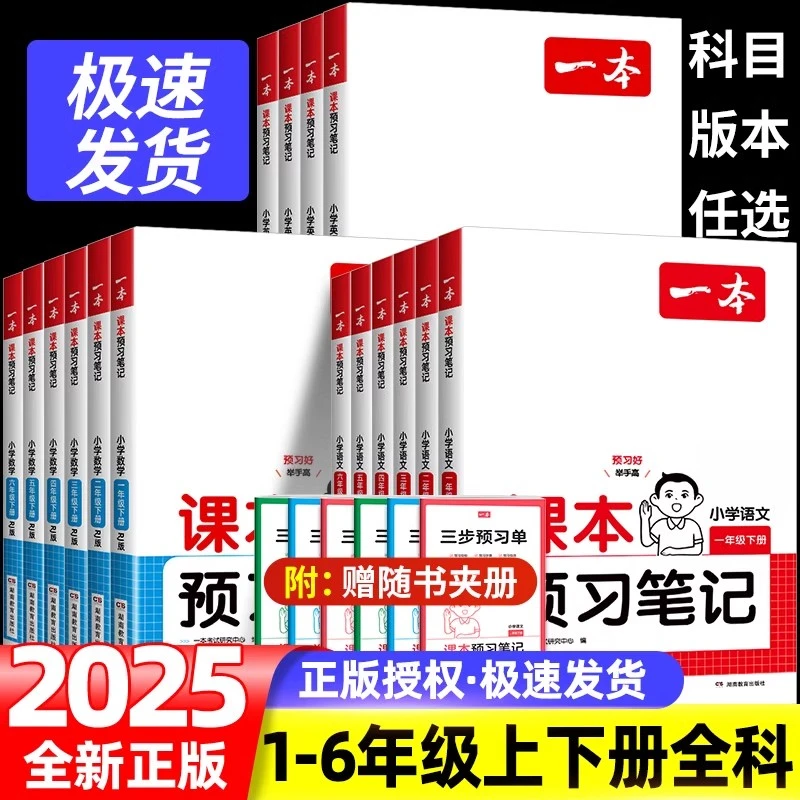 2025一本小学语文课本预习笔记一二三四五六年级下册人教同步课本
