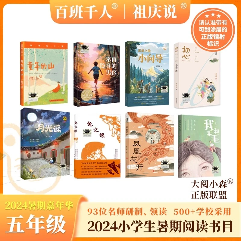 2024暑假【百班千人】五年级课外阅读8本祖庆说百千暑期嘉年华