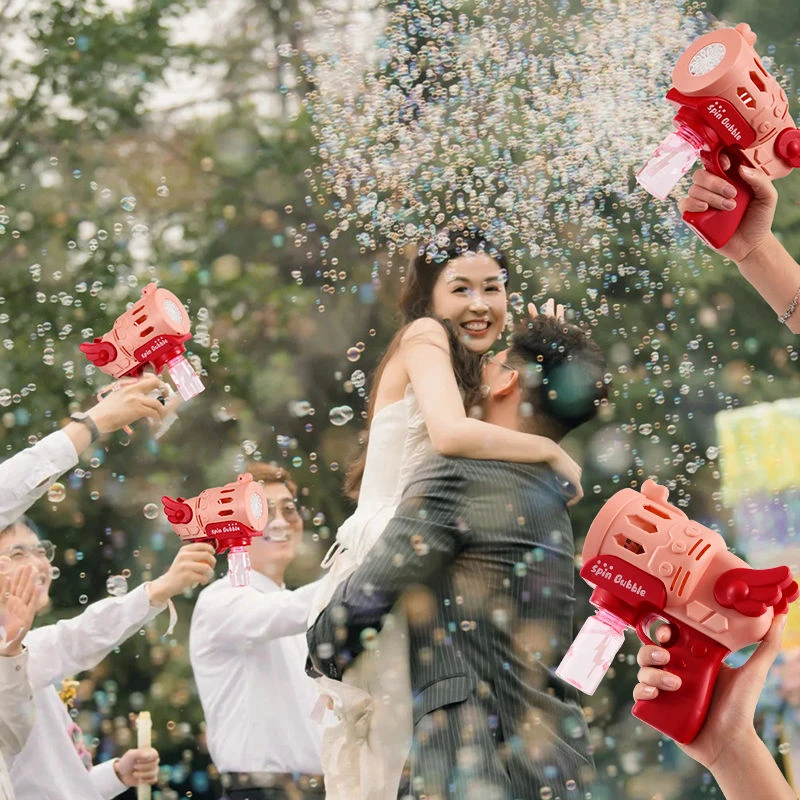 婚礼专用泡泡机结婚手持礼花枪炮彩带花瓣婚庆氛围感拍照道具户外