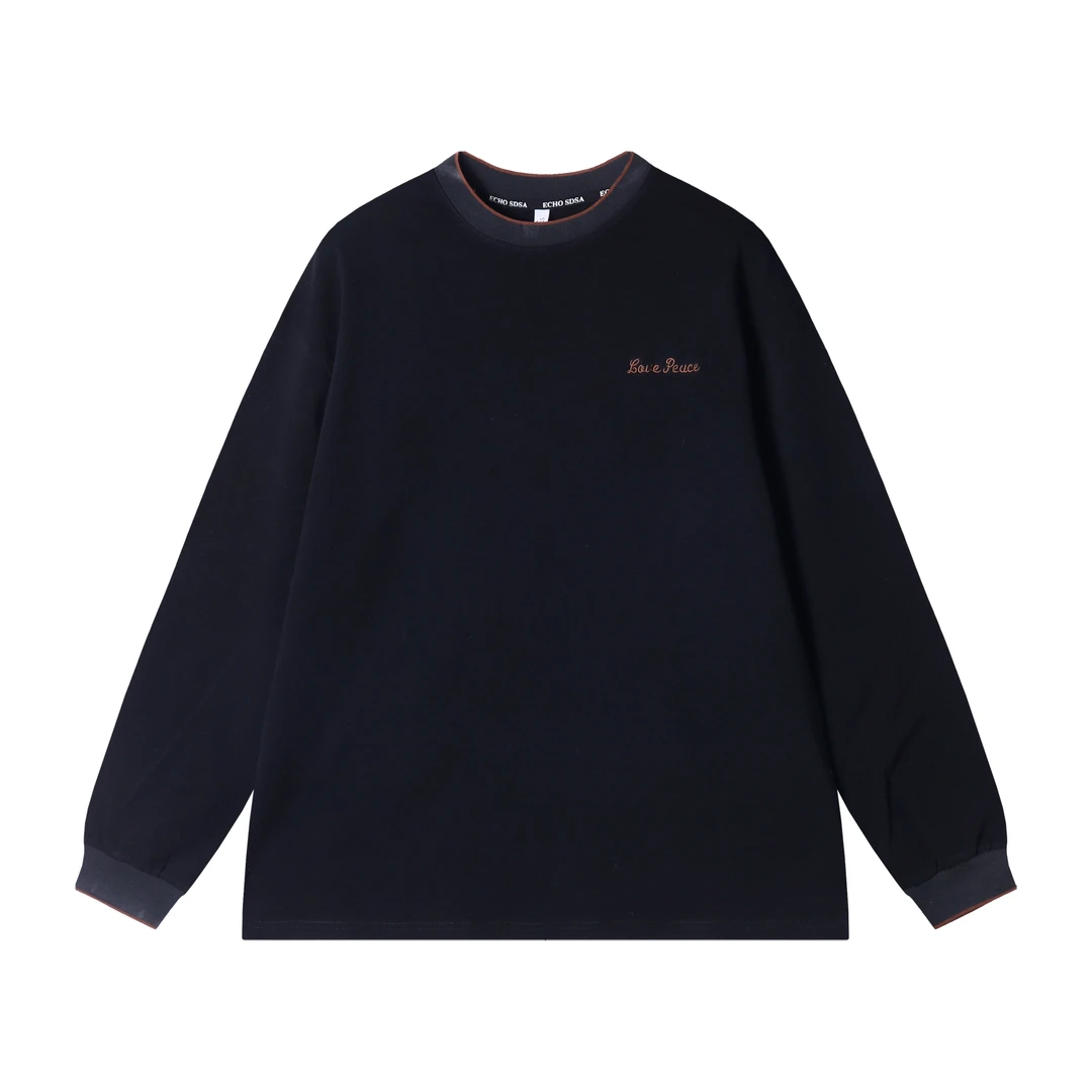 时尚个性红包刺绣字母圆领卫衣休闲气质百搭上衣WY718