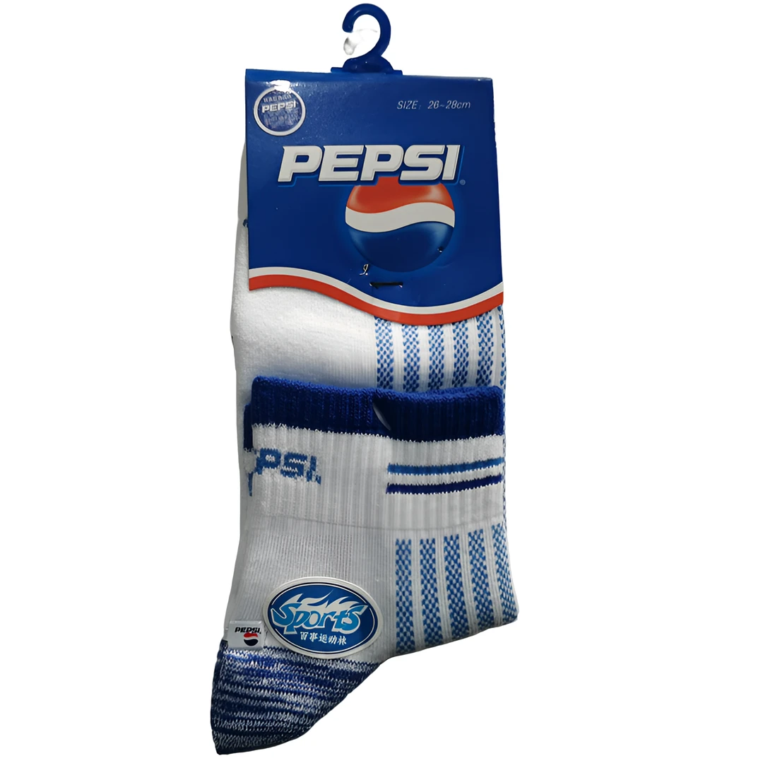 百事3441（10双装）男士精梳棉印花字母运动袜透气防滑篮球袜