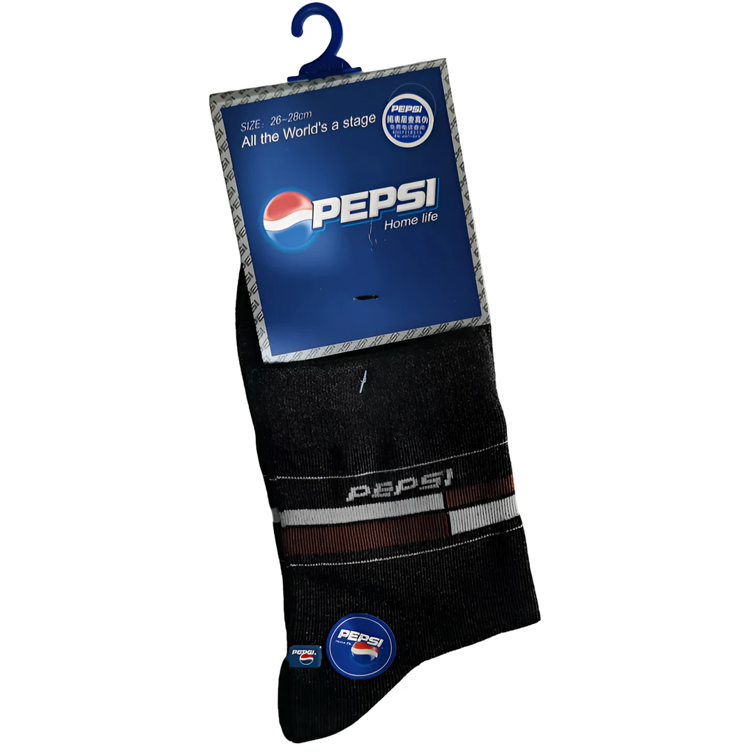 百事1121、1051（5双装）男士精梳棉印花字母图案休闲商务男袜四季袜