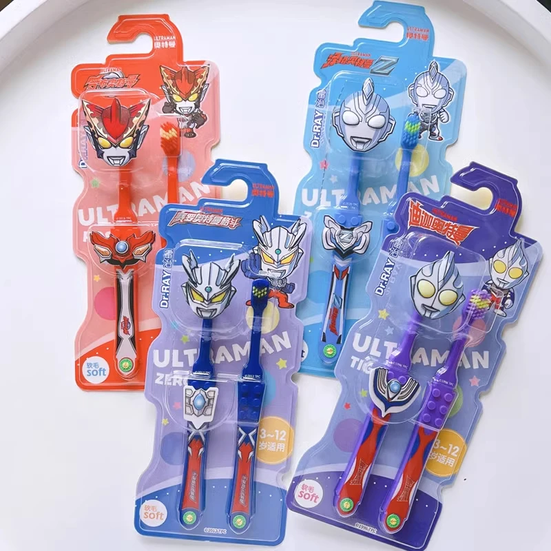 雷治奥特曼赛罗牙刷儿童幼儿男孩2-3-4-5-6岁以上刷牙软毛小牙刷