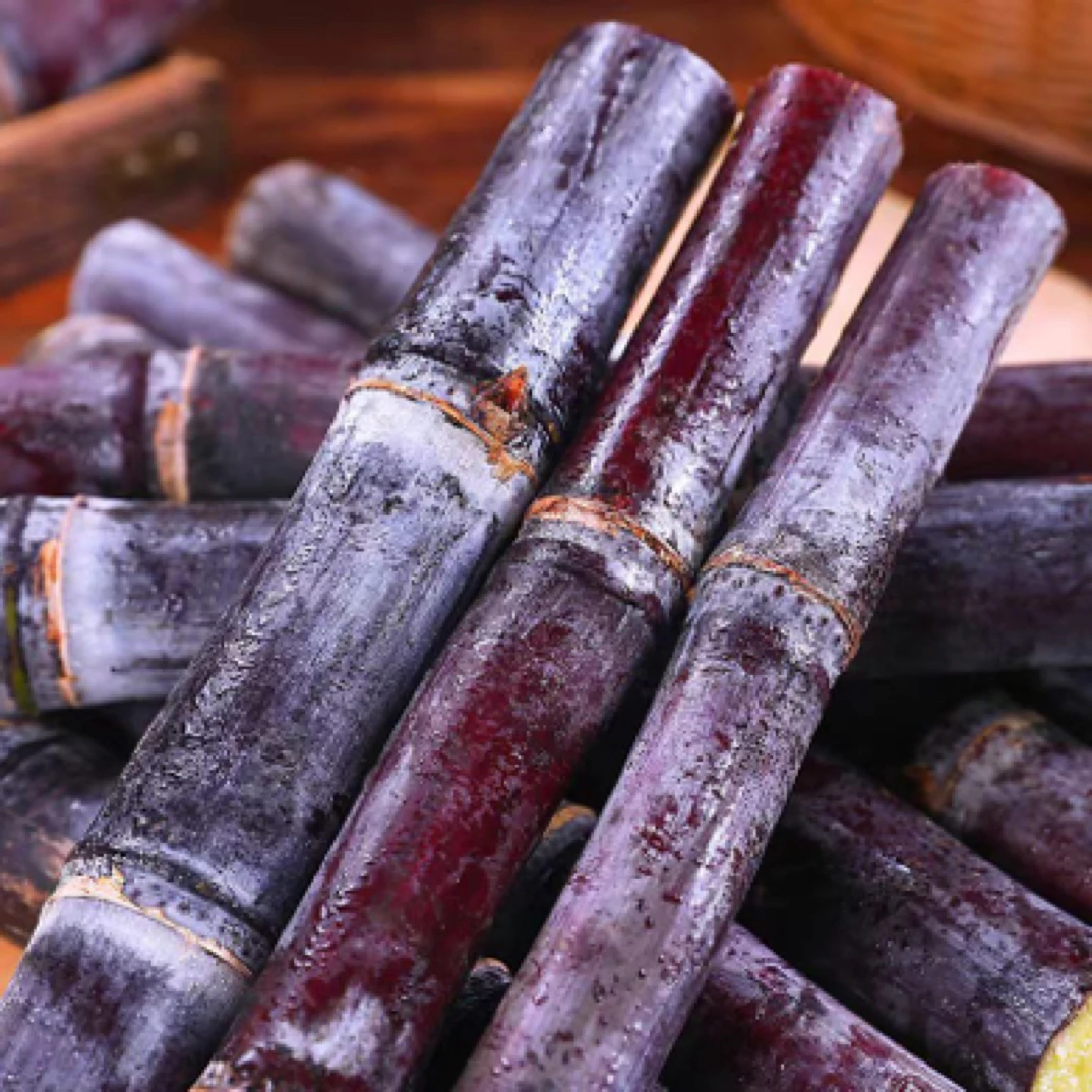 【现场削皮】正宗广西黑皮甘蔗爆甜1整根