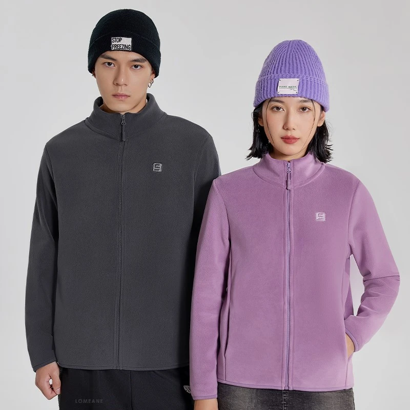 【行走的小太阳】升级版情侣云感绒休闲双面加绒立领保暖外套