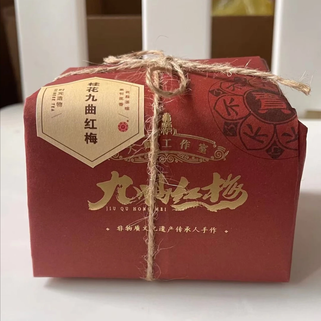 明前桂花九曲红茶九曲红梅鲜桂花非遗传承人贾炳校监制125克茶叶