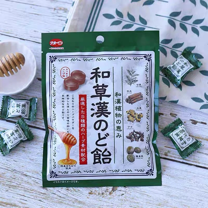 【临期】【10.31过期】日本进口加藤制果和草汉润喉糖硬糖润嗓3包装