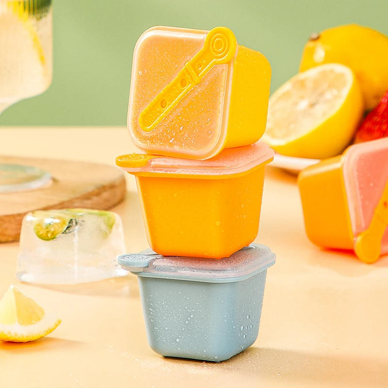 物鸣按压冰格冰块模具制冰盒冰箱储冰家用储存冻冰块模型制作神器