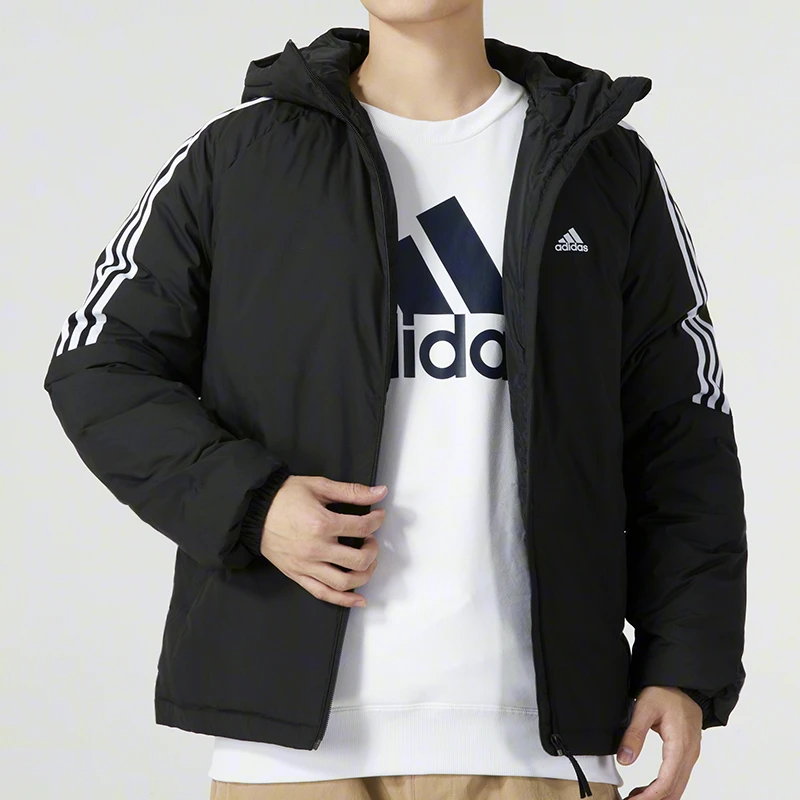 【灵动专属】阿迪达斯羽绒服男装2023冬季新款面包服连帽保暖IT8730