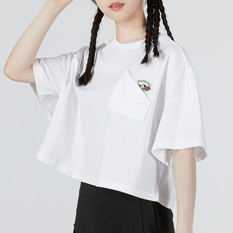 起司.彪马短袖衫女装新款T恤衫休闲运动户外透气圆领半袖衫536880