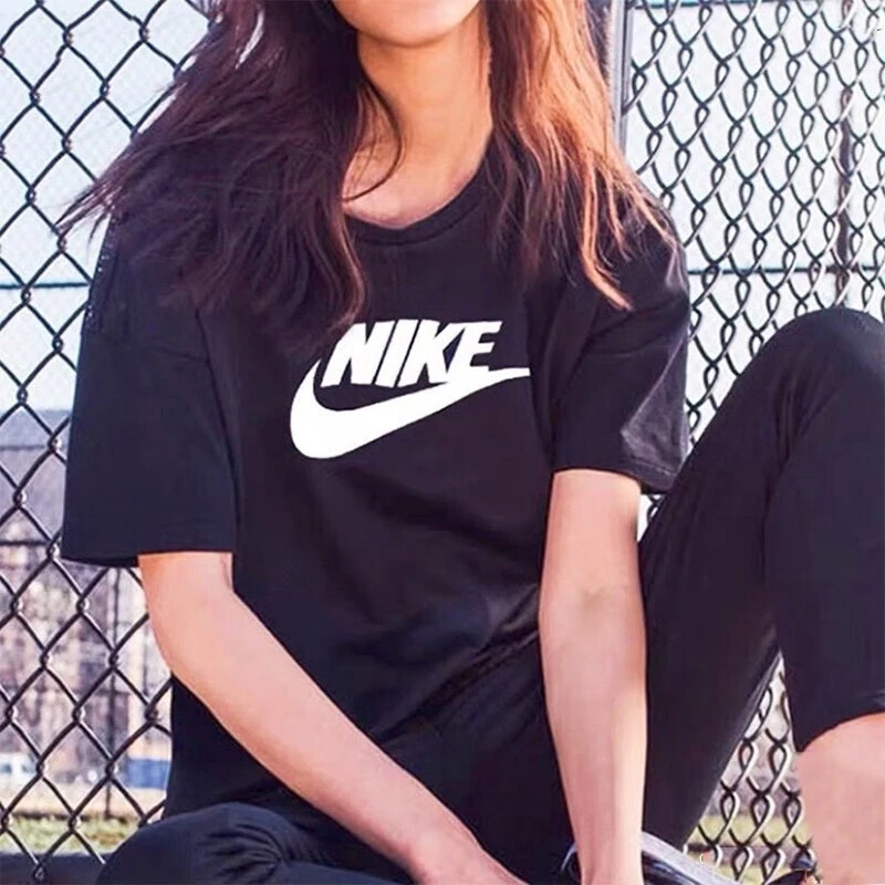 【达人专属】耐克女上衣夏季新款黑色经典休闲运动短袖T恤 BV6176