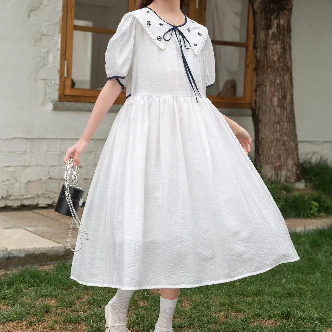 夏季新款女大童连衣裙格格洋装24840