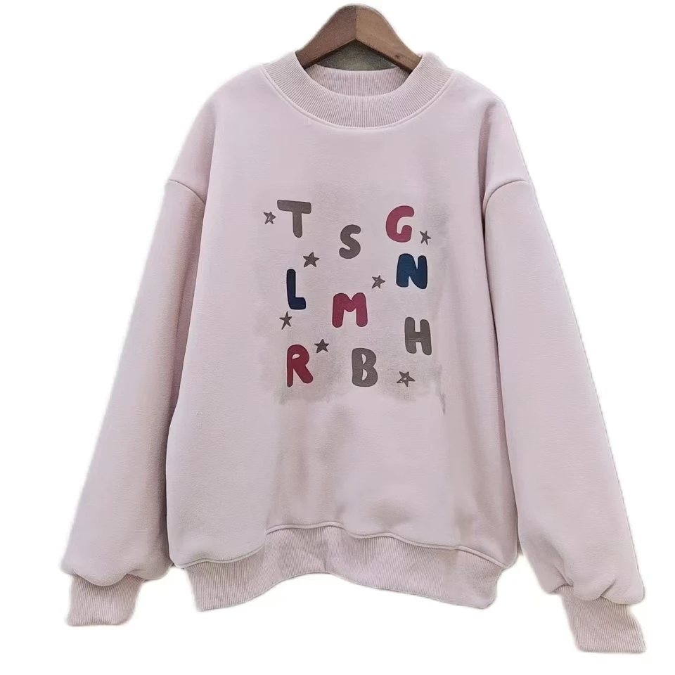 冬季新款女大童加厚休闲卫衣甜鑫TSG