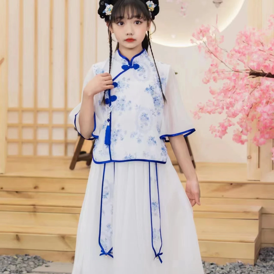 夏季新款女大童汉服马面裙飞翔23-23