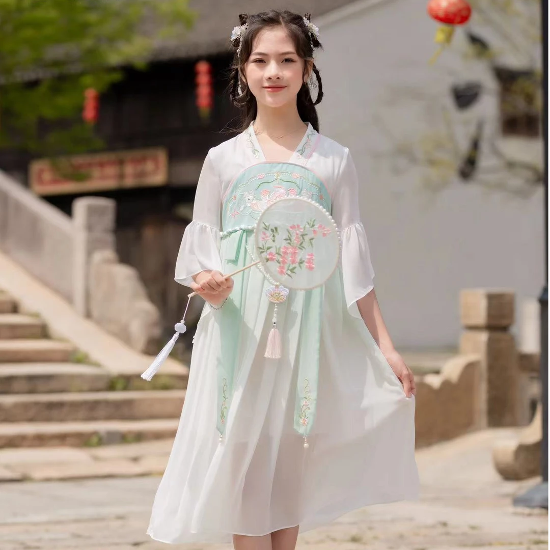 夏季新款女大童汉服马面裙快乐小屋23030