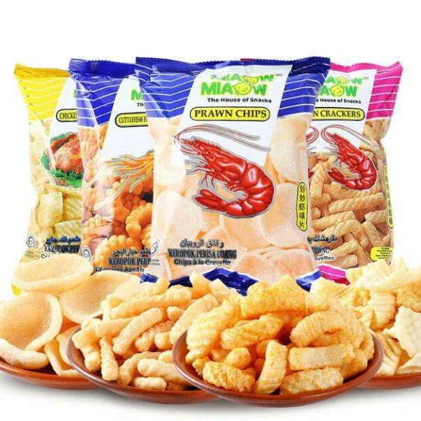 马来西亚进口Miaow Miaow虾条鱿鱼卷奶酪圈香脆棒休闲小零食精品