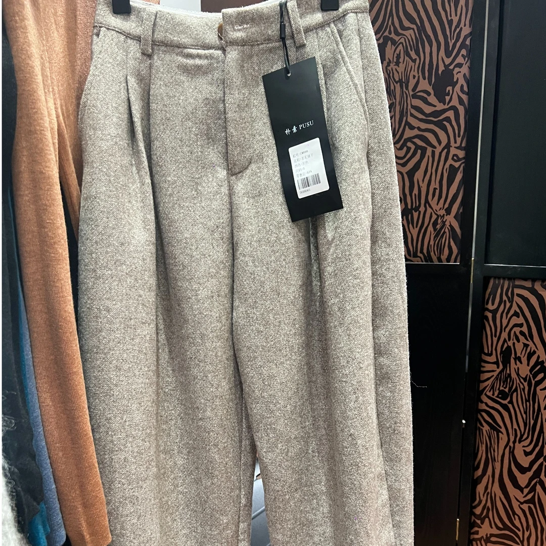 1【木朴素裤子】女裤子货号008