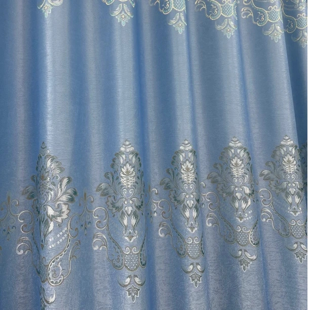 <繁花似锦> 天空蓝· 雪尼尔绒  遮光窗帘