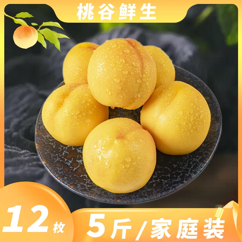 【京津冀专享】桃谷鲜生平谷区胡店村诚信之星桃黄油桃5斤香甜爽口