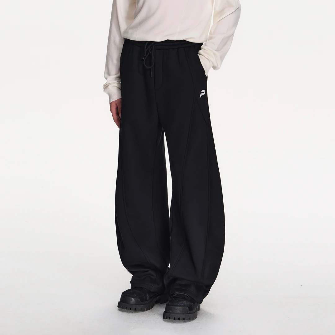 PCLP解构弯刀卫裤潮牌美式百搭直筒裤宽松运动长裤男