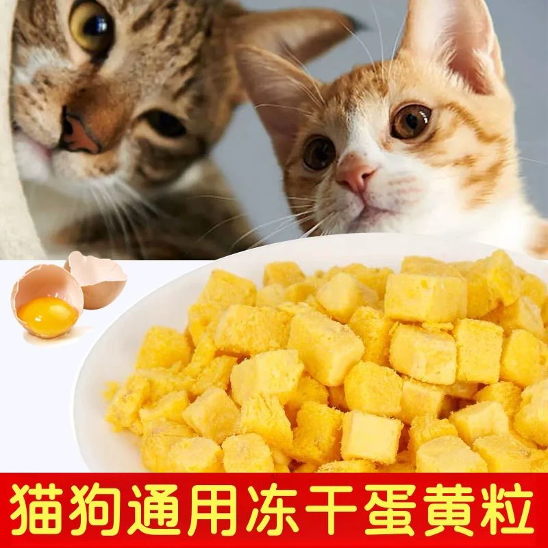 狗猫猫狗主粮伴侣冻干蛋黄粒冻干猫咪营养增肥发腮宠物零食含卵磷
