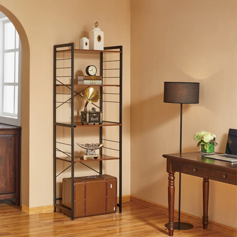 YUSEE日式轻奢展架书架垃圾箱上架洗衣机架厨房架家用落地置物架