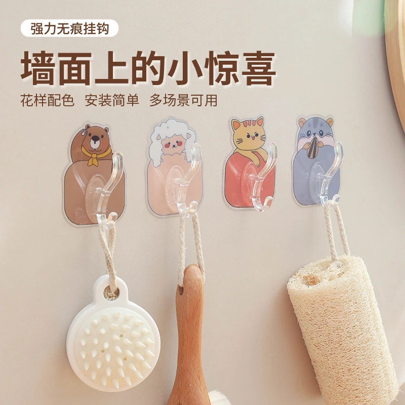 家用挂钩强力粘钩门后挂钩挂衣架免打孔壁挂墙上挂衣钩承重衣帽钩
