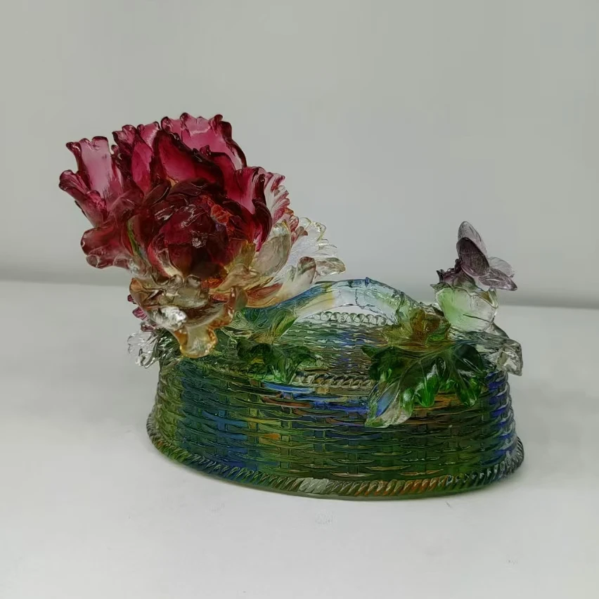 《A.元和美梵琉璃摆件一物一拍》直播间产品一物一拍一码链接手工艺