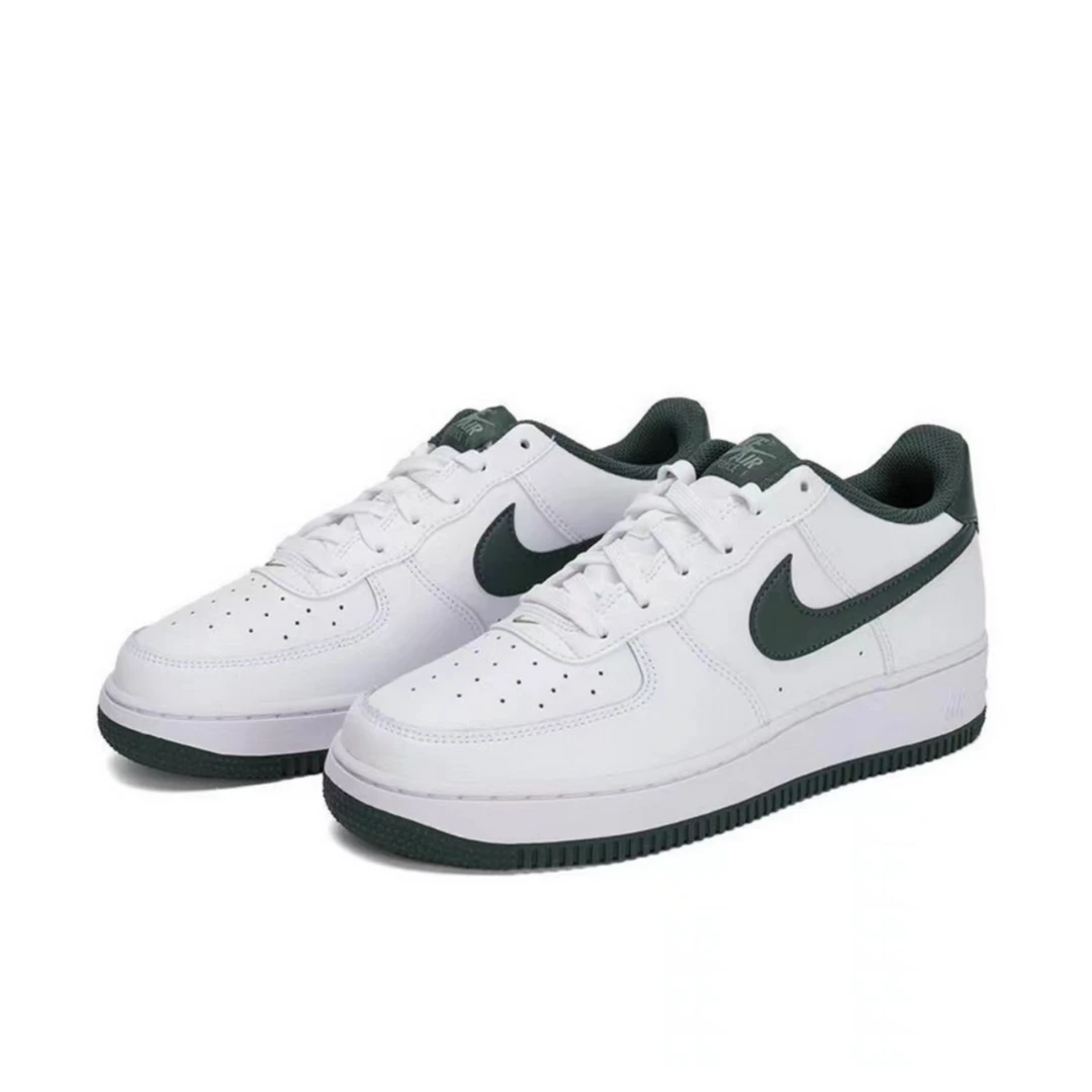 耐克AF1(GS) 大童低帮经典复古白绿运动休闲鞋 FV5948110