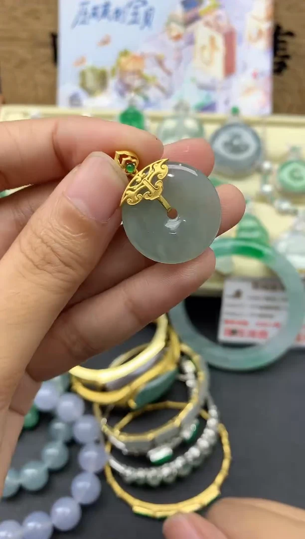 【闪购商品】翡翠颈饰18K金镶嵌268-中国好珍宝