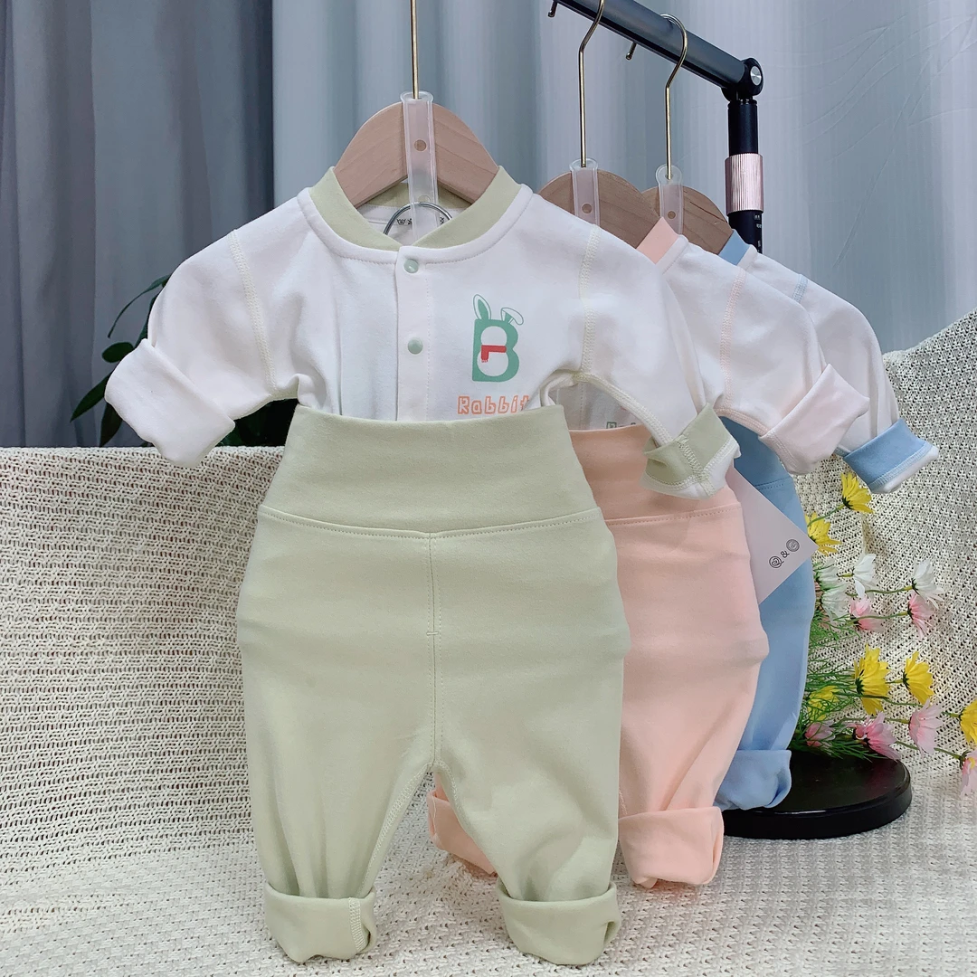 春秋对开7895秋衣加厚男女童纯棉秋衣秋裤宝宝纯棉调节套装