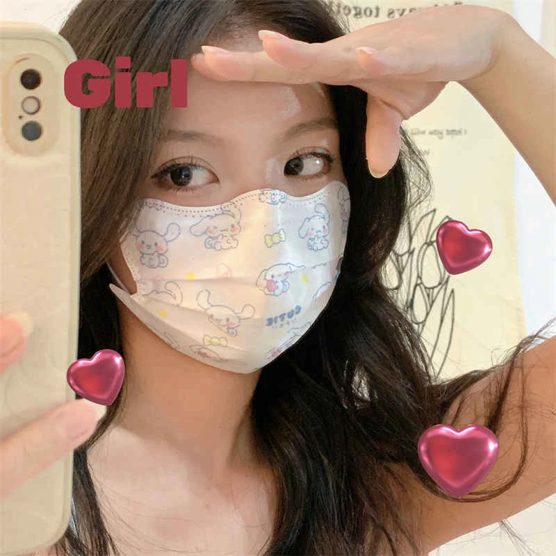 女生防灰尘口罩女高颜值秋冬草莓熊显脸小厚护眼角轻薄不闷痘爆款