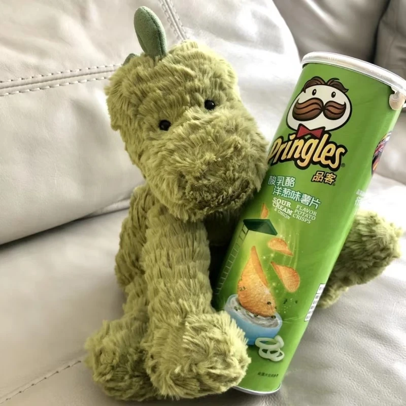 英国Jellycat 波浪毛绿色恐龙毛绒玩具 宝宝安抚玩偶公仔礼物剑龙