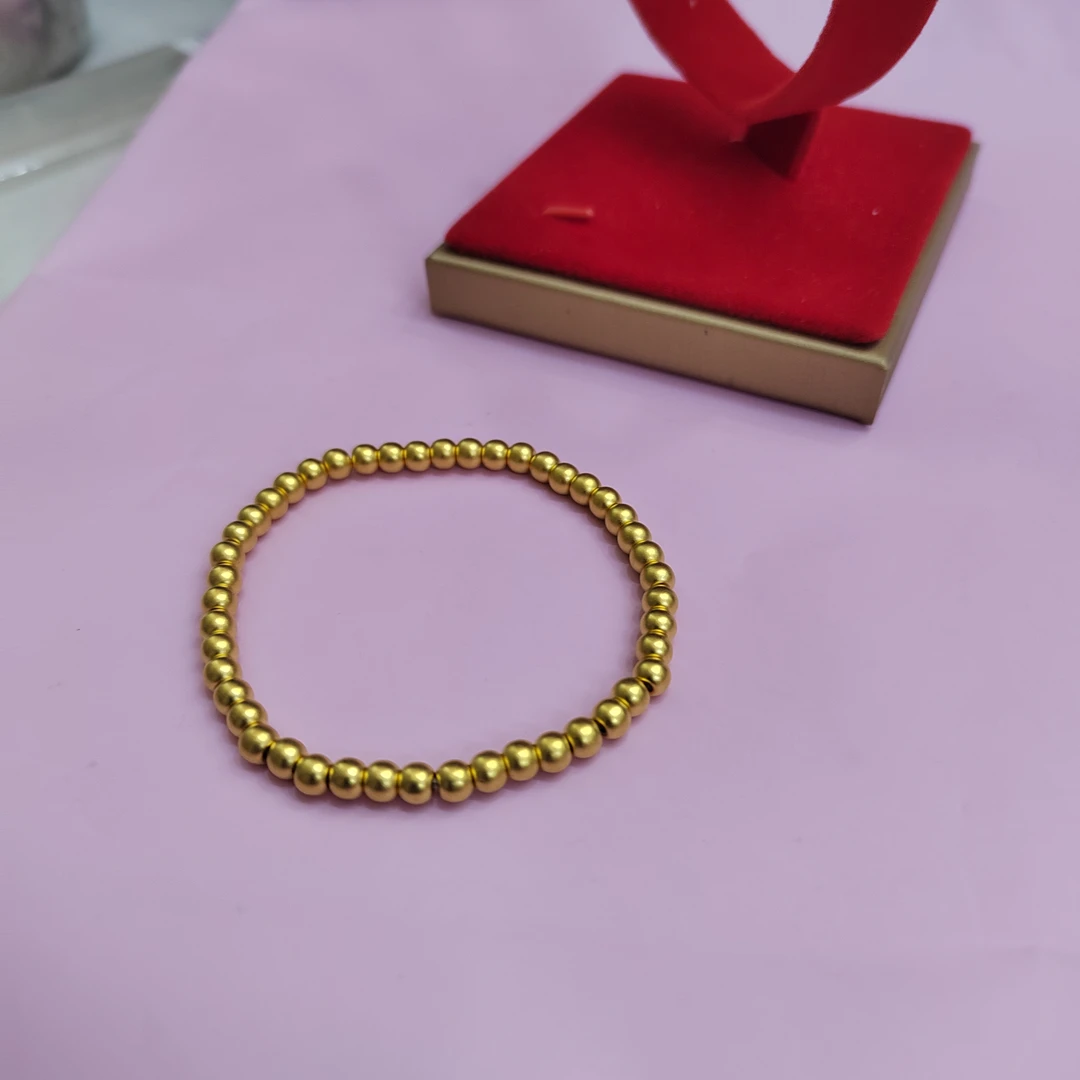 一碗水黄金 足金古法传承手串 3D工艺 时尚百搭 金手链金手串畅销