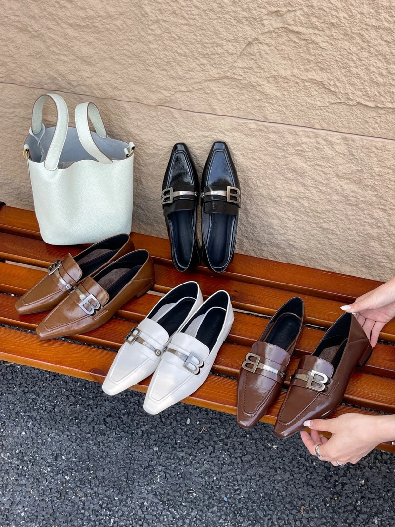 878-561（福利～) 法式小香风修长优雅时髦气质跟鞋单鞋