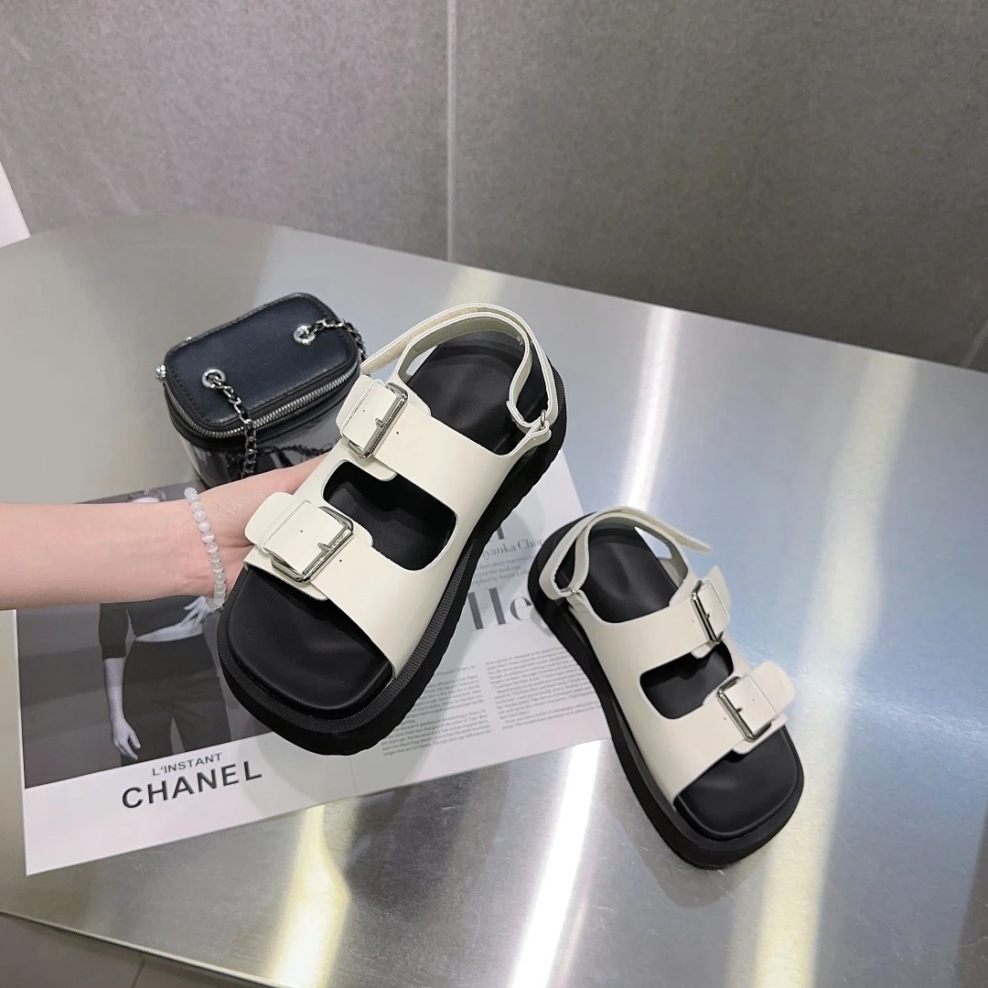 722-03（福利～) 复古厚底网红时髦休闲凉鞋