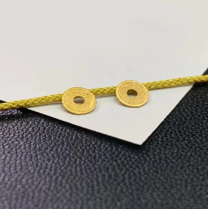 【觀雲文玩】文玩18k隔片6mm（左右）一对