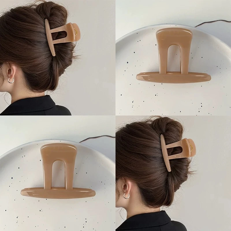 8公分露丝同款风帽子一字夹简约复古百搭可爱网红气质甜美鲨鱼夹