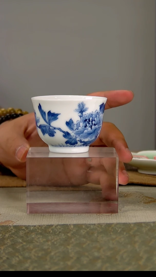 【闪购商品】景德镇文祥窑简瓷手工手绘陶瓷单杯