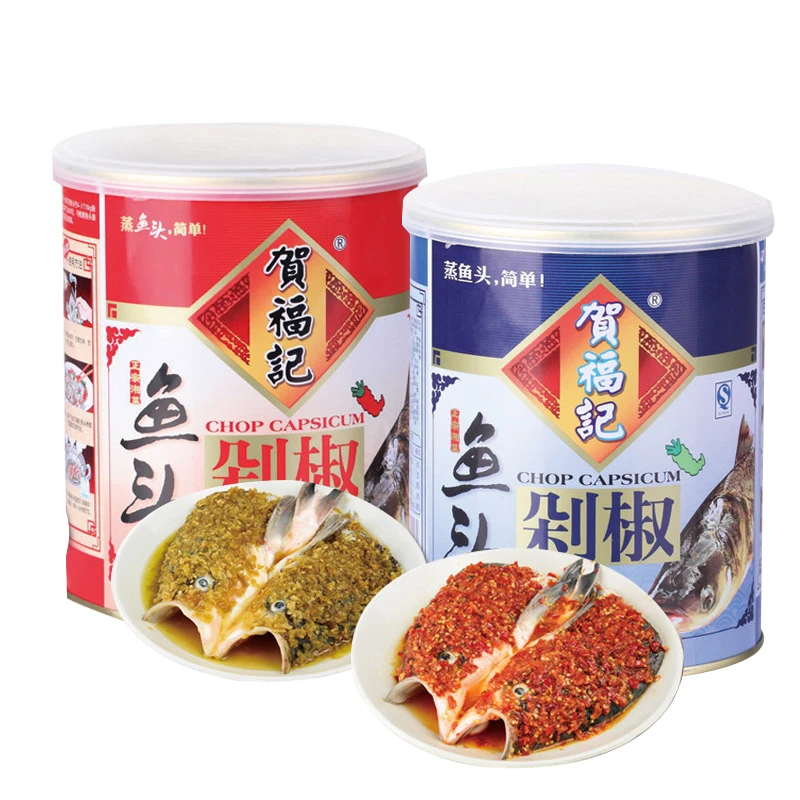 贺福记剁椒酱900g剁椒鱼头剁椒湖南特产自制下饭菜辣椒酱双椒酱料