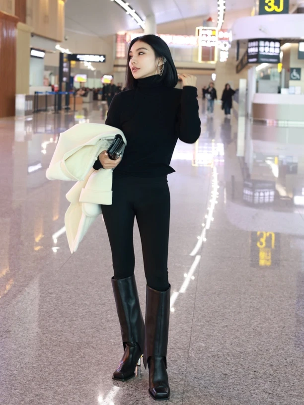 【妙妙精选】HUANGNAJI显瘦修身秋冬羊绒芭比裤2326