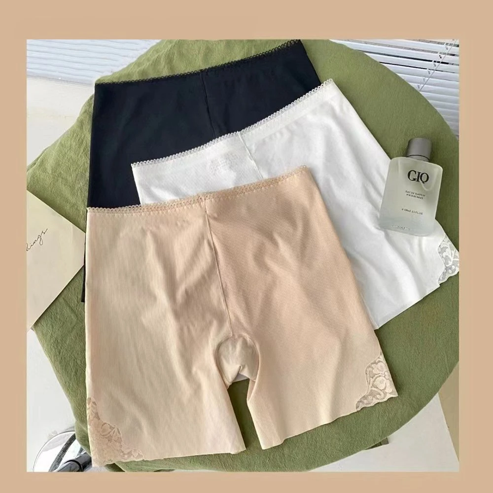 打底裤防走光纯色冰丝服贴不卷边收腰