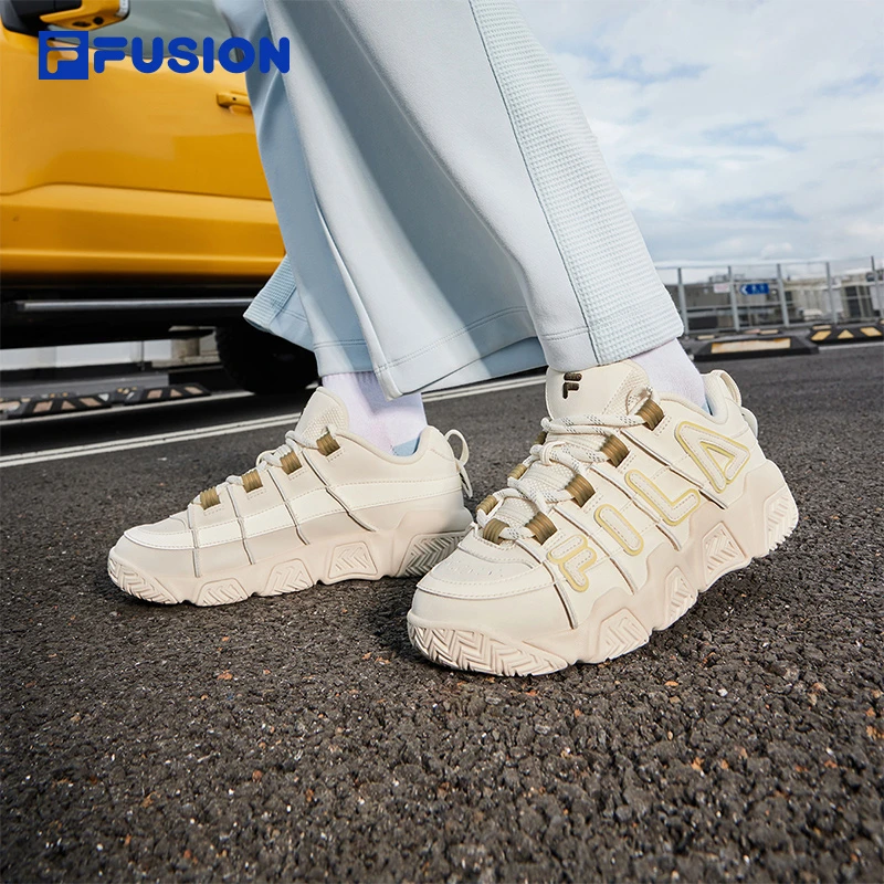 FILA斐乐正品女款时尚潮流休闲舒适百搭休闲复古篮球鞋T12W443215