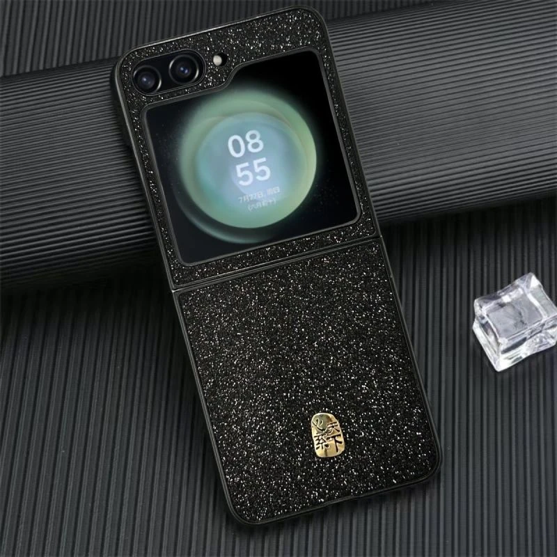 适用三星zflip5折叠屏手机壳flip5皮套皮质z外壳filp外壳zfilp5男