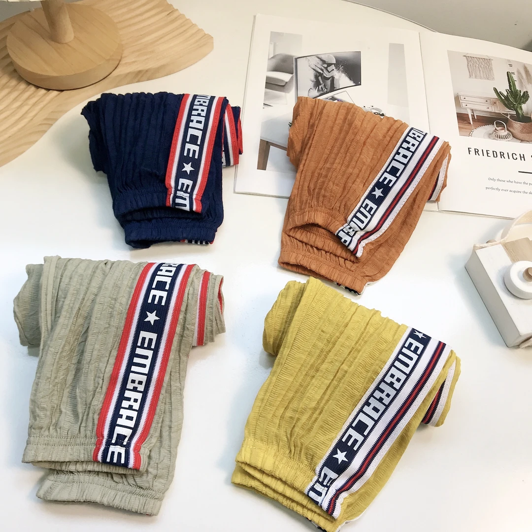 N1030儿童夏季通用时尚潮流甜美百搭休闲宝宝字母防蚊裤kzd037