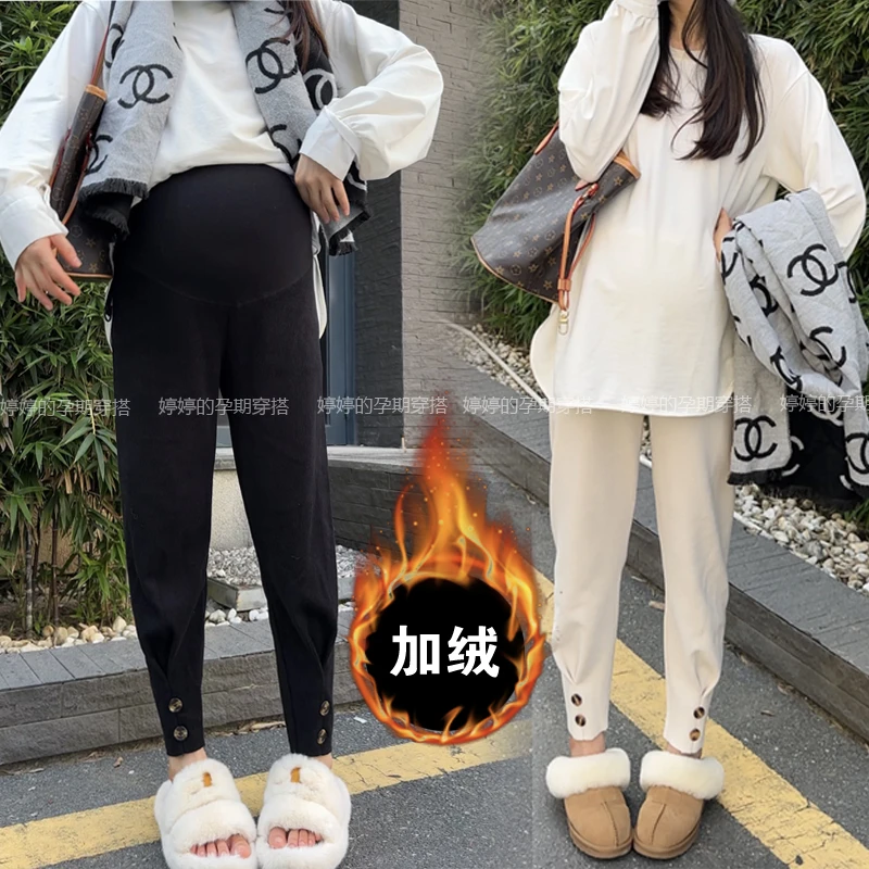 M-4XL 孕妇装托腹裤裤网红新款孕妇奶奶裤潮妈优选高腰显瘦托腹裤