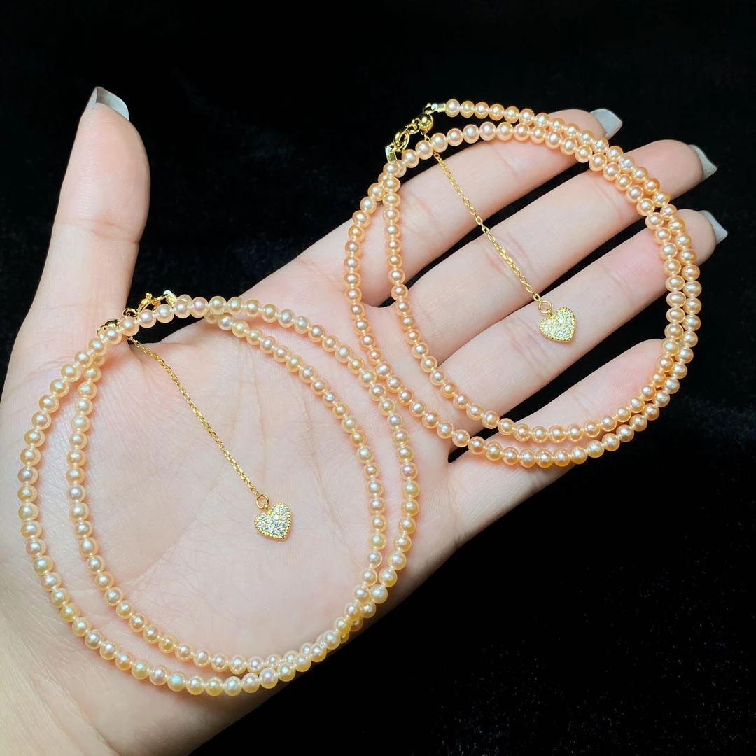 【云上叙】V3691-P-珍珠项链-多样性发一件-3mm （商城）