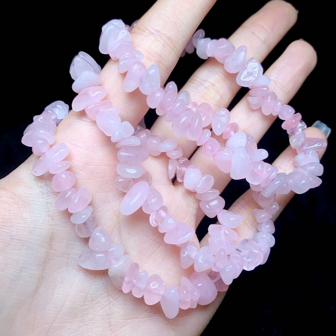 【云上叙】V13297-Y-粉晶不定形单圈手串-多样性发其一（商城）