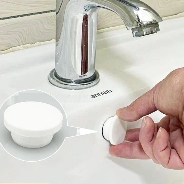 洗脸盆溢水口密封盖面盆洗手盆侧边孔塞子浴室柜水池满水口圆堵头